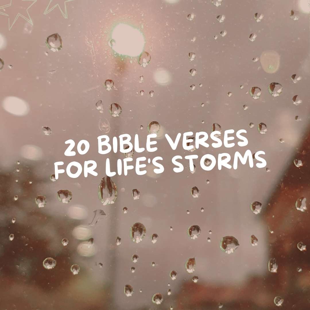 20 Bible Verses for Life's Storms - Due To Joy - Baby Loss Resources and Miscarriage Gifts