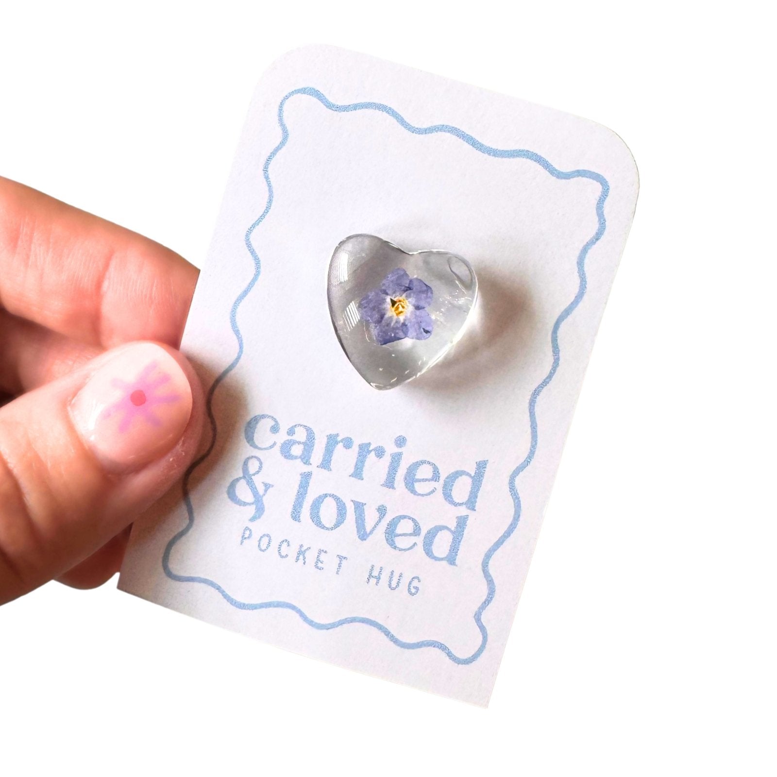 “Carried &amp; Loved” Pocket Hug - Due To Joy - Baby Loss Resources and Miscarriage Gifts