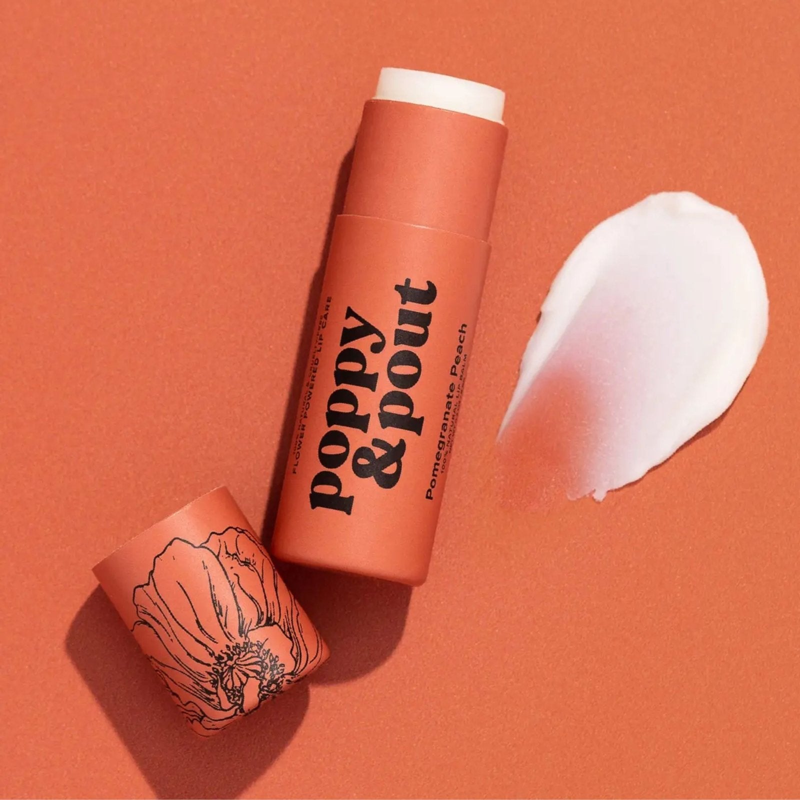 Pomegranate Peach Lip Balm - Poppy & Pout - Due To Joy - Baby Loss Resources and Miscarriage Gifts