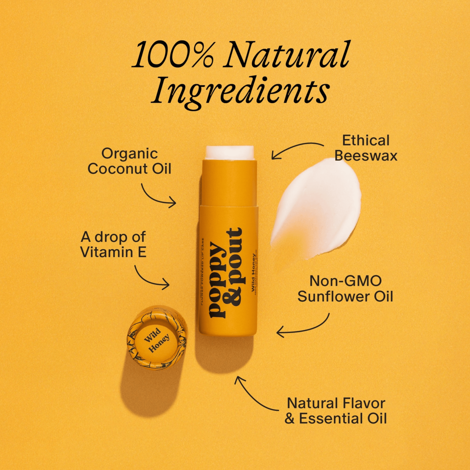 Wild Honey Lip Balm - Poppy & Pout - Due To Joy - Baby Loss Resources and Miscarriage Gifts